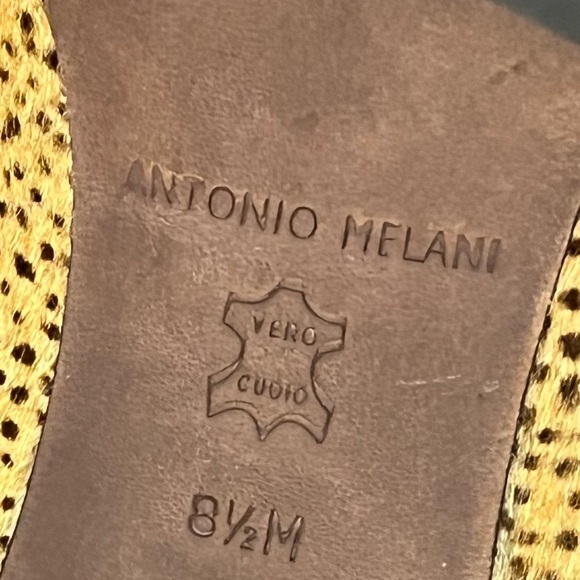 Antonio Melani Calf Hair Point Toe Cheetah Print Heels Size 8.5 - Picture 10 of 10